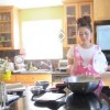 Mai in the kitchen