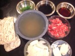 Sukiyaki Beef Udon Ingredients